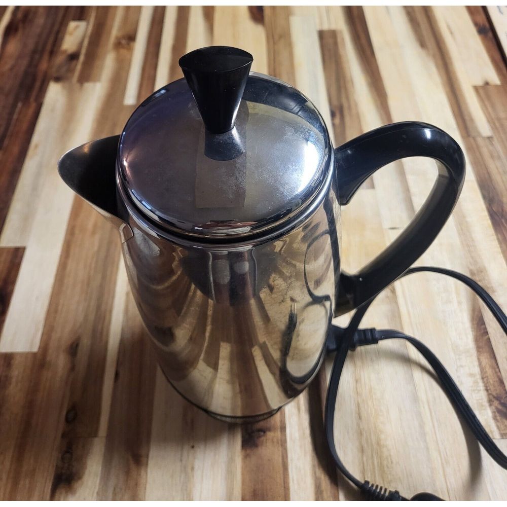 Farberware Silver Coffee Percolator Kitchen Accessory